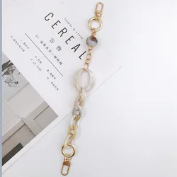 Acrylic Double Chain Portable Mobile Phone Lanyard Diy Jewelry Accessories Retro Mobile Phone Case Chain 2021