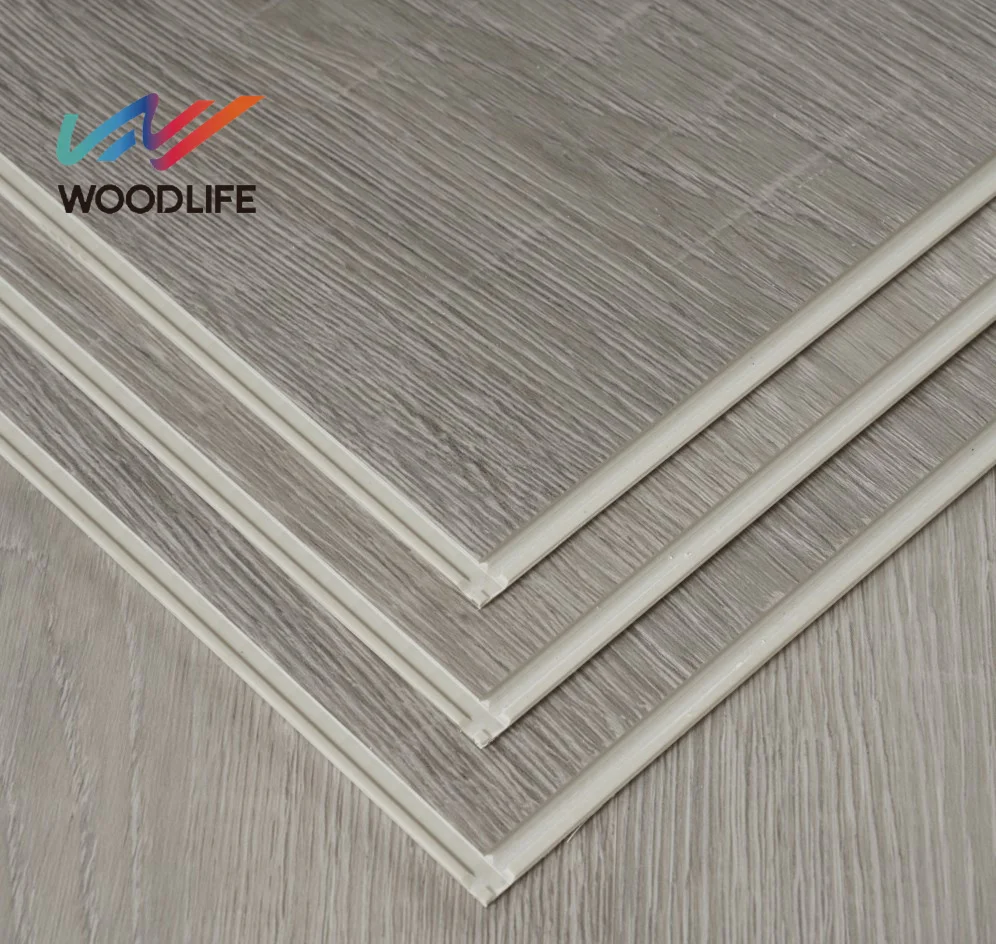 Indoor Waterproof ECO  Click 3.2 4.2 5.0mm thick sheet WPC SPC Vinyl plank Flooring with Low Price