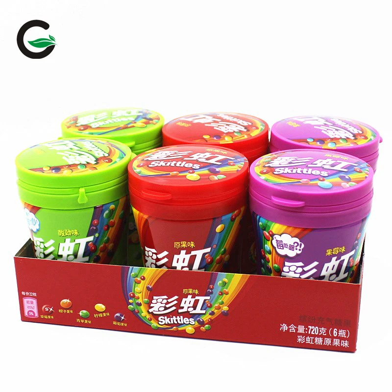 Wholesale Exotic Snacks Exotic Candy Skittless Mix Gummies Fruit Flavour Delicious Candies Fruit Sour Candy Gummy