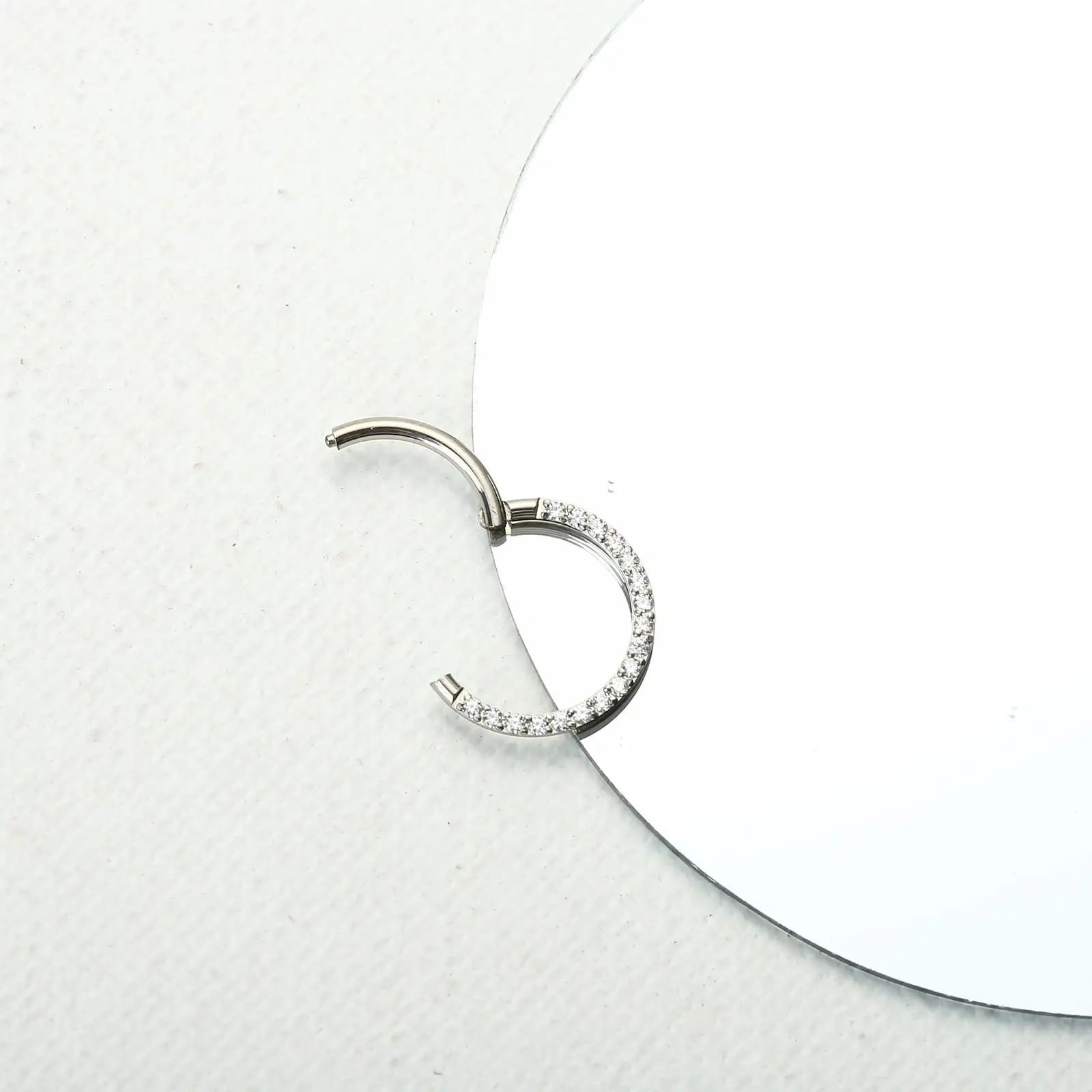 Daith Rook Tragus Hoop Earring Nose Ring Surgical Steel ASTM f136 Titanium Body Piercing Jewelry for Women Men Wholesale Bulk