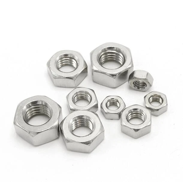 Factory Price M14 M16 M18 M20 Stainless Steel 304 316 DIN934 Hex Nut