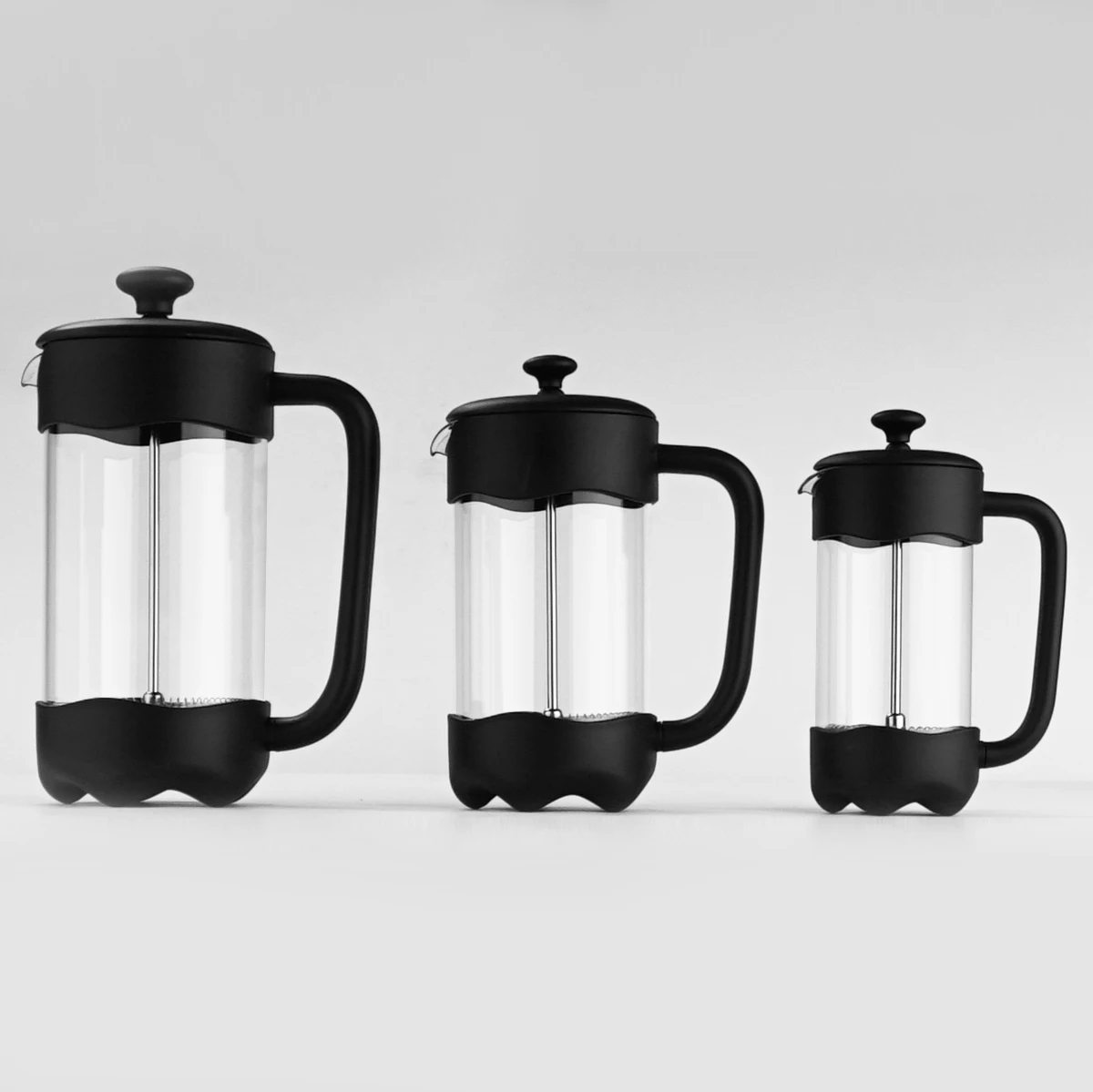 LFGB Certificate Top Sale Fashionable New PP Plastic Borosilicate Glass CuStom Coffee French Press