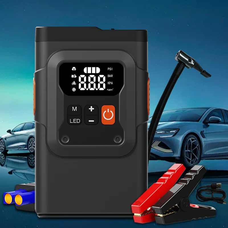 4 In 1 Portable Jump Starter Portable Car Jump Starter 2000A/3000A/4000A Batter Car Jump Starter