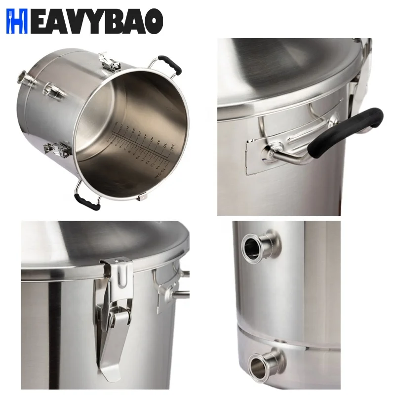Коническая ферментационная Пивоваренная машина Heavybao резервуар для брожения пива Ферментационное оборудование