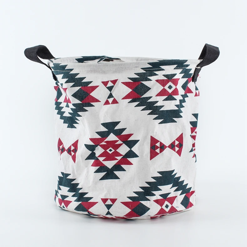 Складная складная корзина для белья из ткани с геометрическим дизайном в стиле клана под заказ