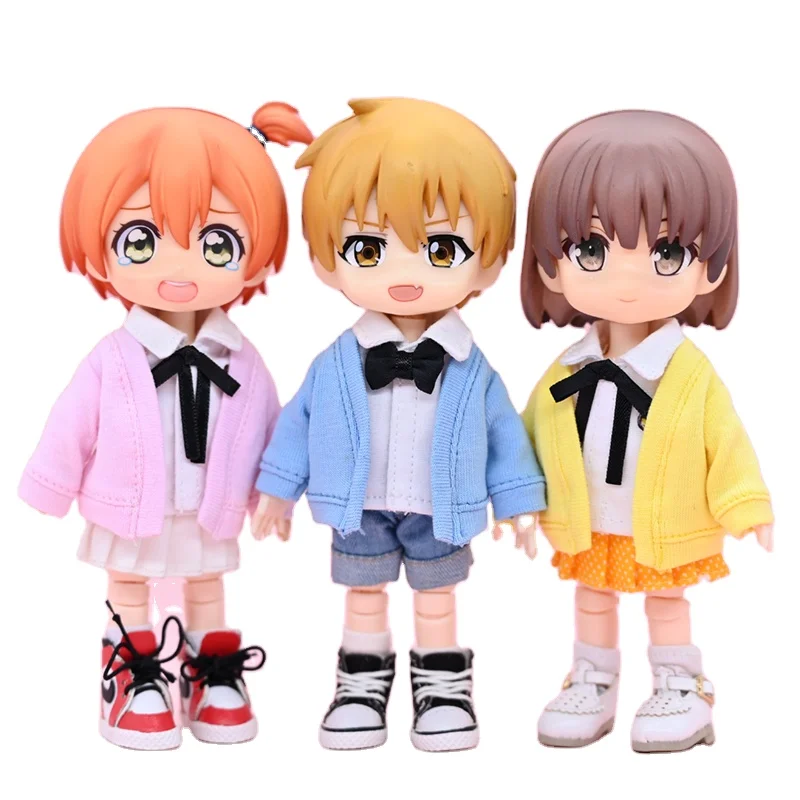 New Custom Designed Clothes Accessories For Different Doll High Quality Doll Clothes For 1/12 Ob11 Doll Fashion Cardigan Sweater