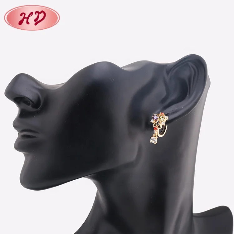Hot Sale Spanish Style Plate Gold Luxury Earrings For Ladies