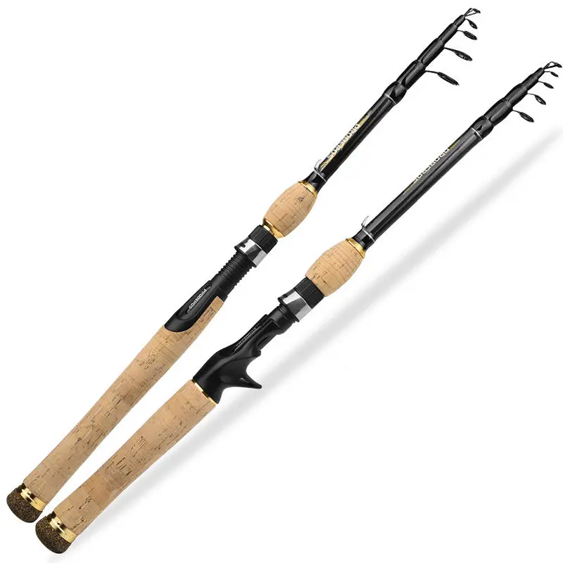 1.8m 2.1m 2.4m 2.7m Telescopic Carbon Fiber Fishing Rod Casting Rod Spinning Rod For Saltwater Fishing Activity