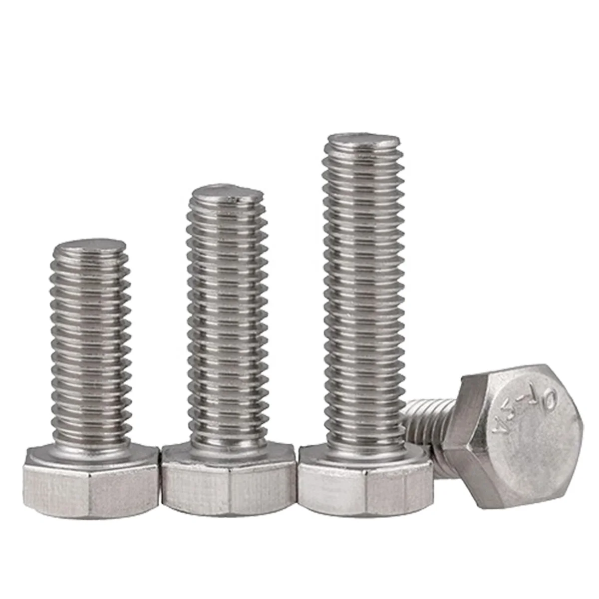 Good Quality Carbon Steel 403 SS Galvanized Blackened External Hex Self Tapping Screws Bolts With Nuts And Washers