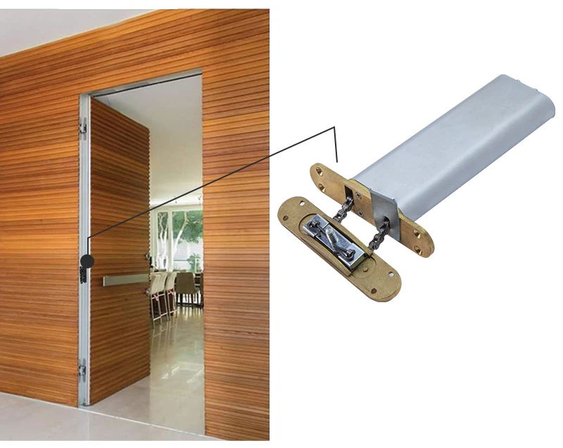 GSM Silver Door Close 80Kg Electric Automatic Sliding Silent Hydraulic Adjustable Automatic Door Closer For Round Doors