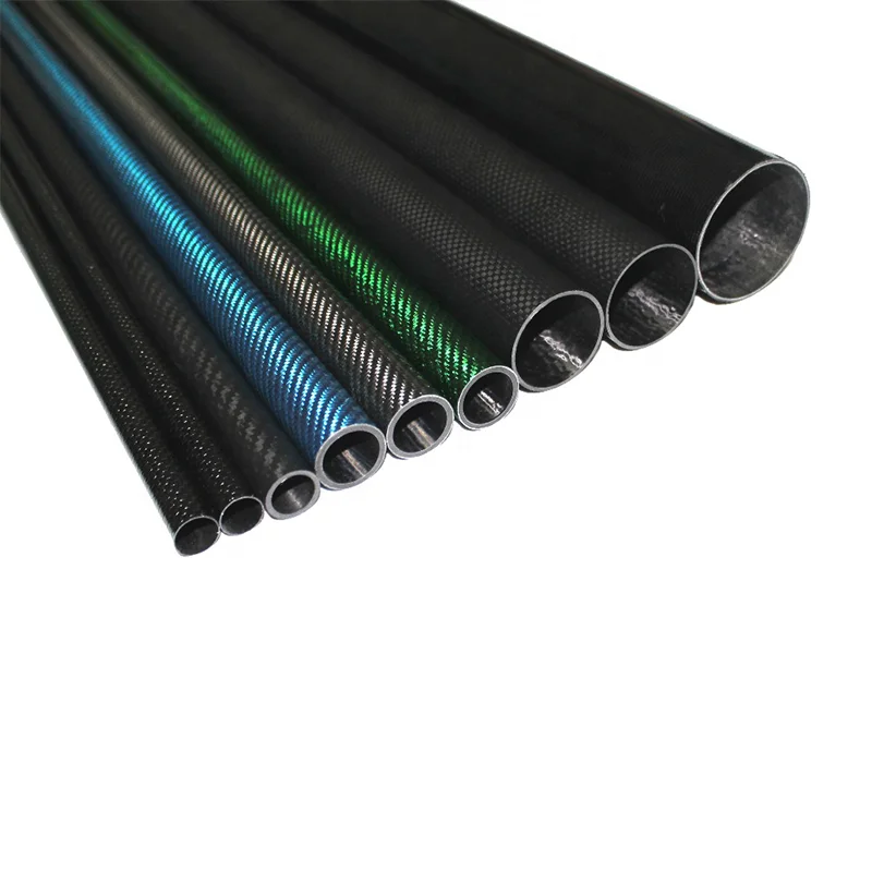Factory price carbon fiber colourful tubes