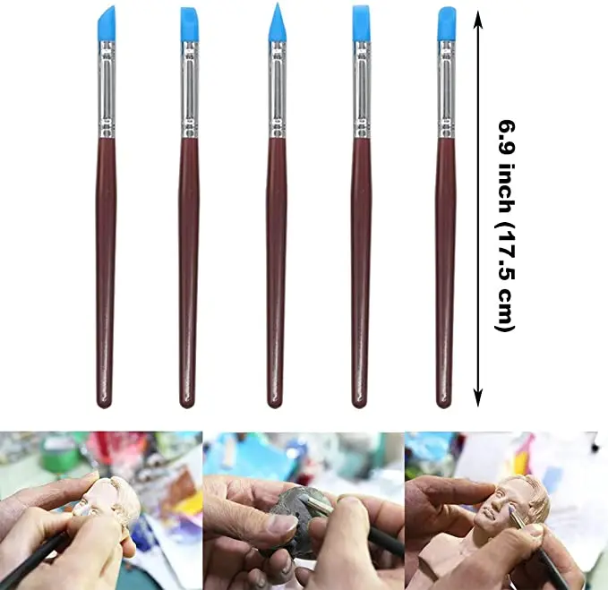 DIY 18 шт Nail Art инструменты глины набор инструментов ручной работы ремесло картина трафарет художественная керамика тиснение стилус нажмите с силой так ящик