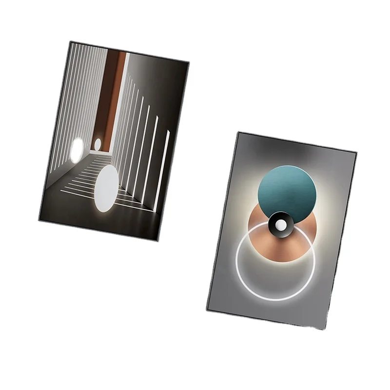 wall decorations for home crystal porcelain painting abstract painting Triple painting