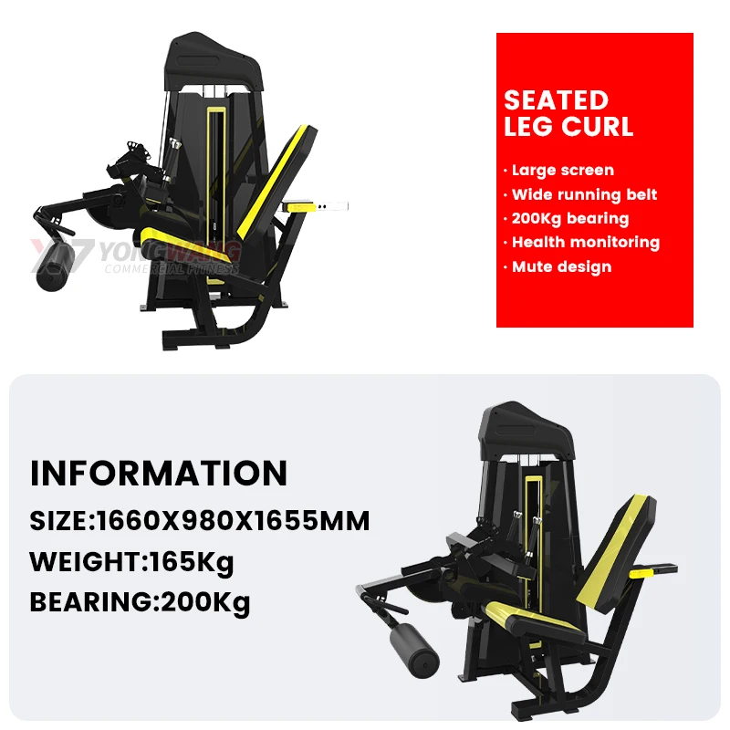 Cable machine gym China Shandong high quality aerobic fitness products Seated Leg Curl