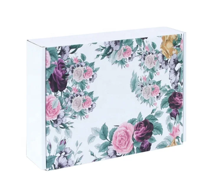 Custom Logo Corrugated paper Packing Box Mailer Shipping Box Apparel Packaging for Dress Clothing T-shirt Suit Mailer Gift Box