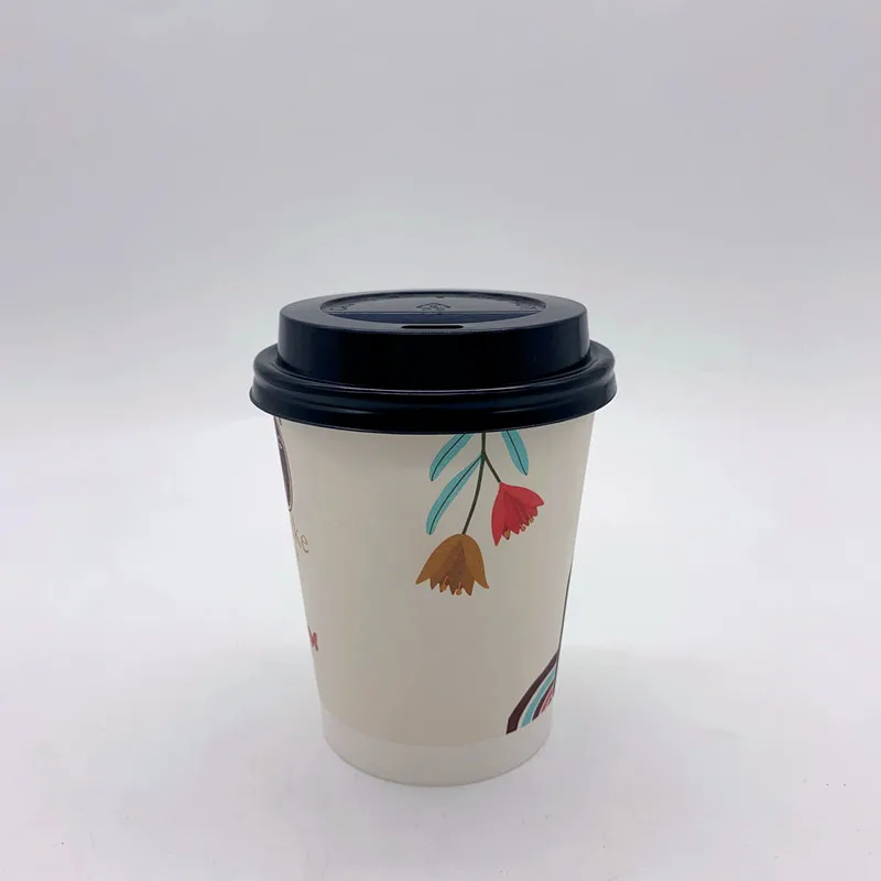 Wholesale custom printed disposable 12oz 16oz paper cup single wall paper cup