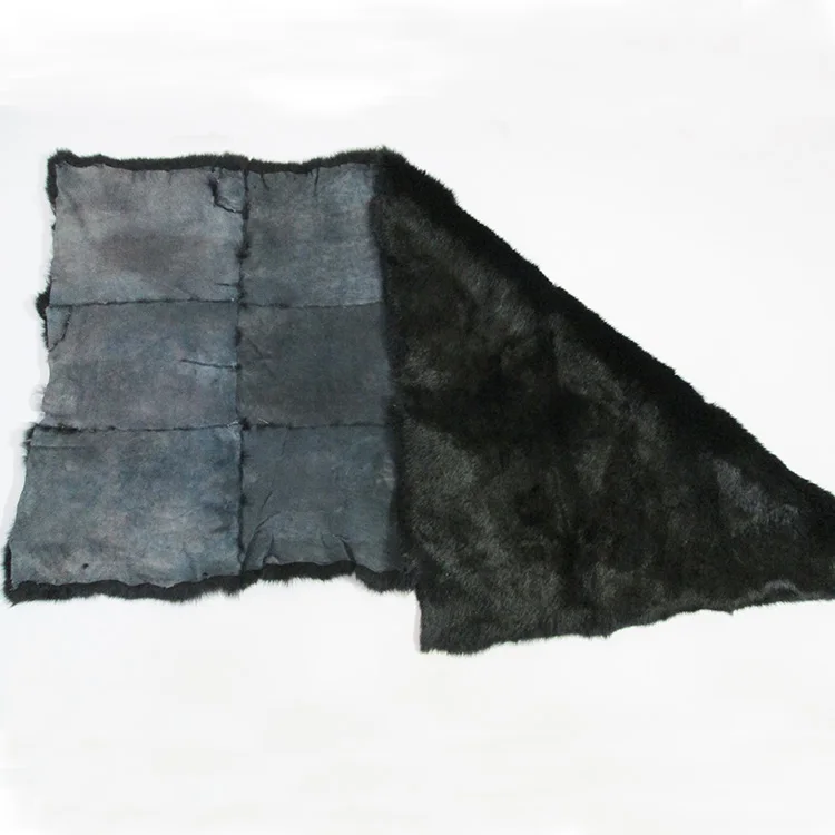 Cheap Price Factory Directly Genuine hare rabbit fur skin Soft Bedding Rabbit Fur throw