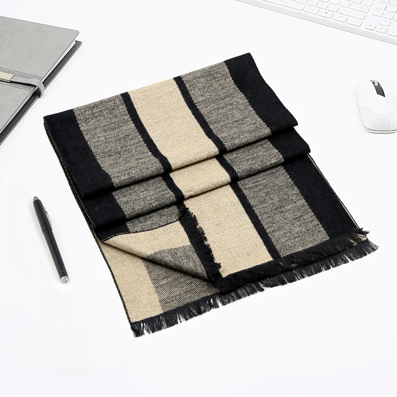 Мужской зимний шарф мягкие теплые длинные шарфы из 100% вискозы распродажа