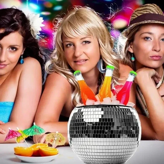Disco Ice Bucket Bar Wine served in bucket balls beer capacity Champagne ice buckets