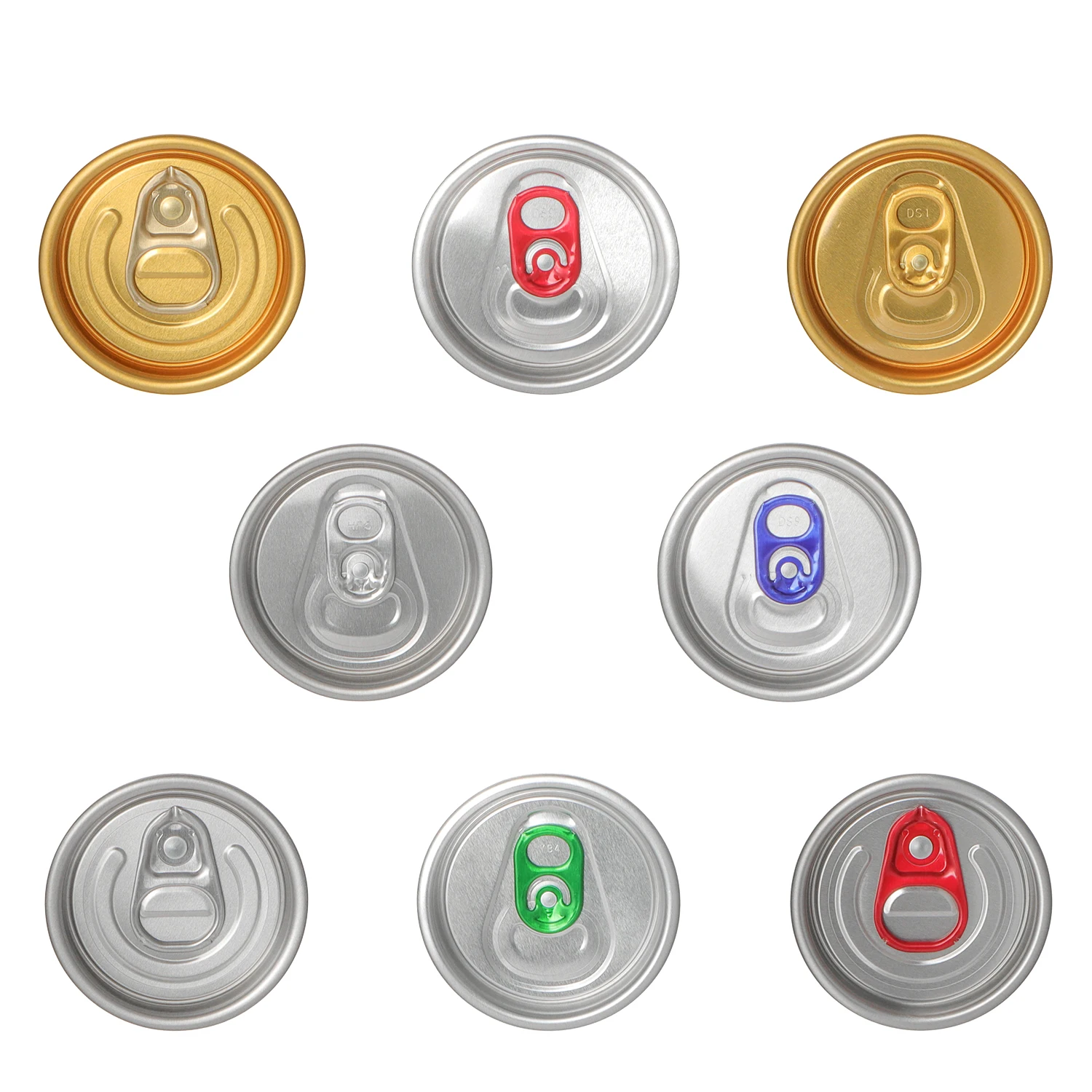 Eoe Poe 63Mm Easy Peel Off Tear Foil Aluminum Lid Cap Cover For Carbonated Beverage Soft Drink Aluminium Pop Cans