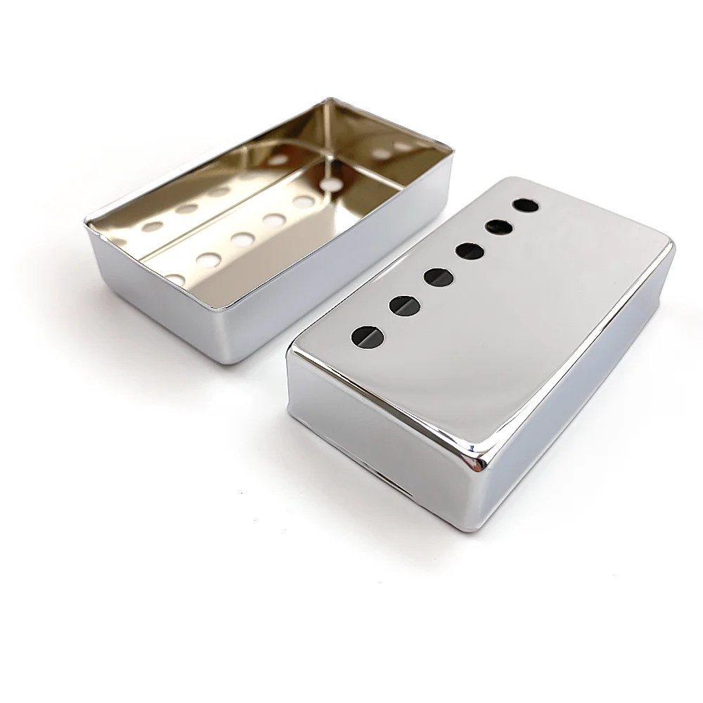 Chrome copper 50mm 52mm LP humbucker guitar pickup cover for sale