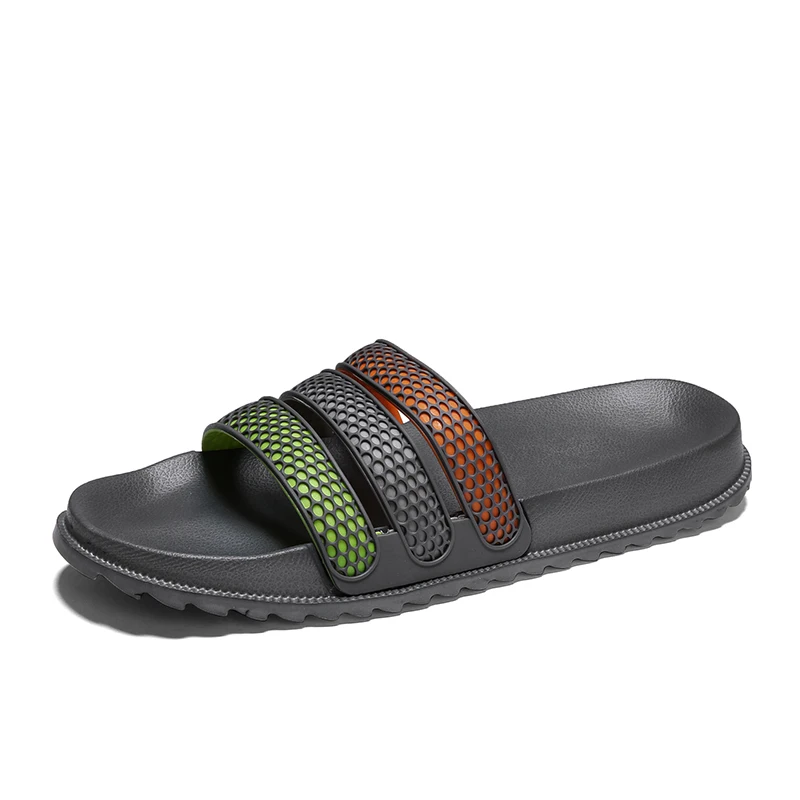 Fashion 2020 Mens Slides Comfort Sports Sandals Beach Casual Summer Shoes, Indoor/Outdoor Flip-Flop Shower Slippers For Men