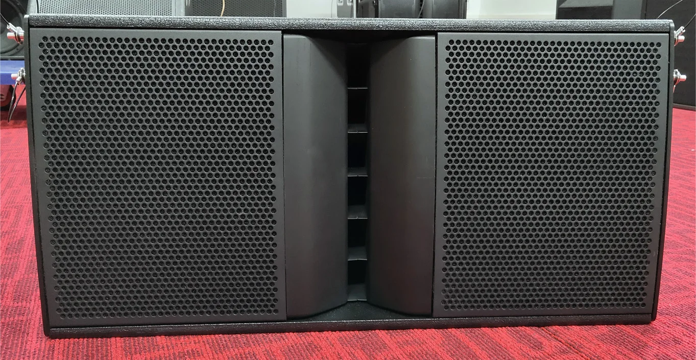 PWS312LA 2 x 12 inch 3-way line array speakers active professional audio sound system powavesound d class amplifier inside