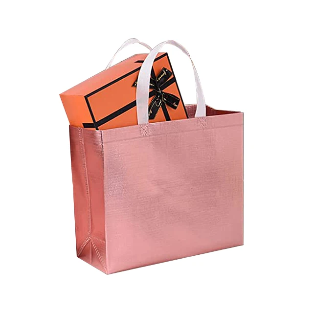 Customized d w u cut reusable pp non woven bags for shopping packing
