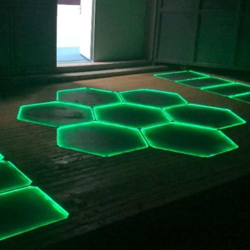 BIPV New energy China supplier night light honeycomb wall lamp solar panel garage outdoor floor tiles