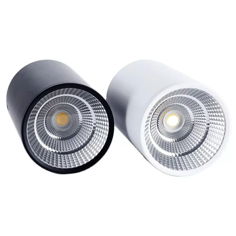 LED Surface Mounted Ceiling Spotlight Cylinder Light Drop Downlight Cob Hotel Exhibition Hall Aisle Corridor Chandelier