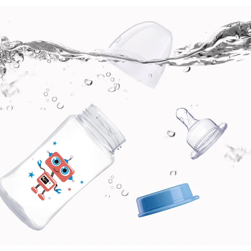 Custom pp plastic milk bottle for baby feeding bottle