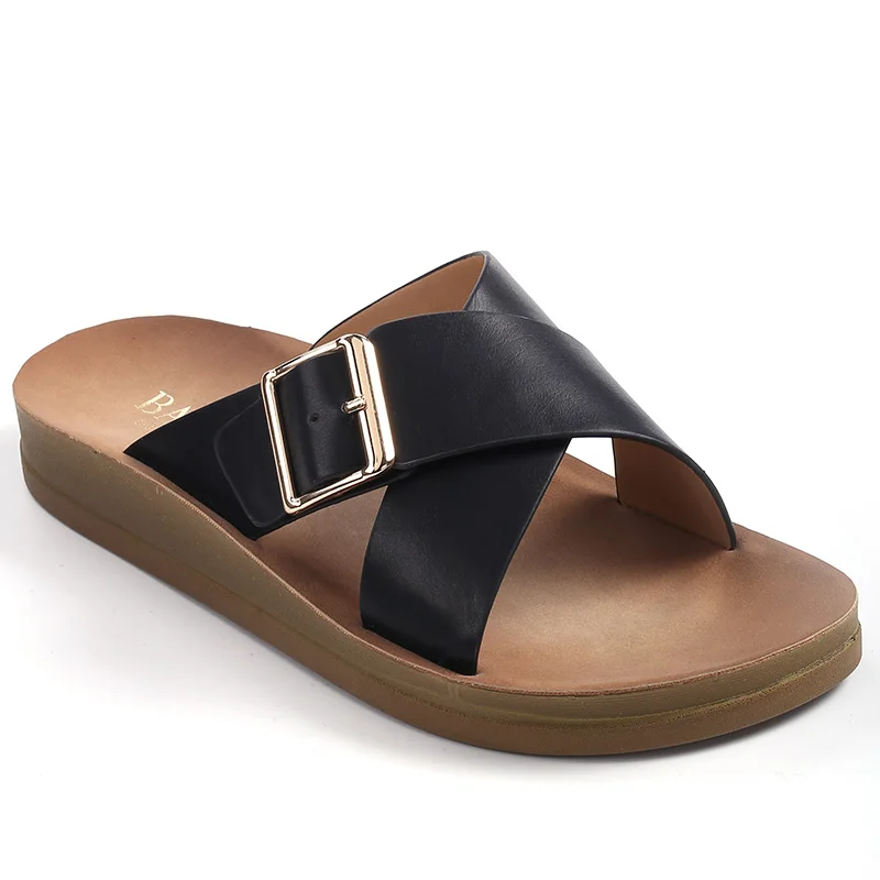 BATATU New Products Women Slippers Hot Selling Brass Buckle Popular China Shoes