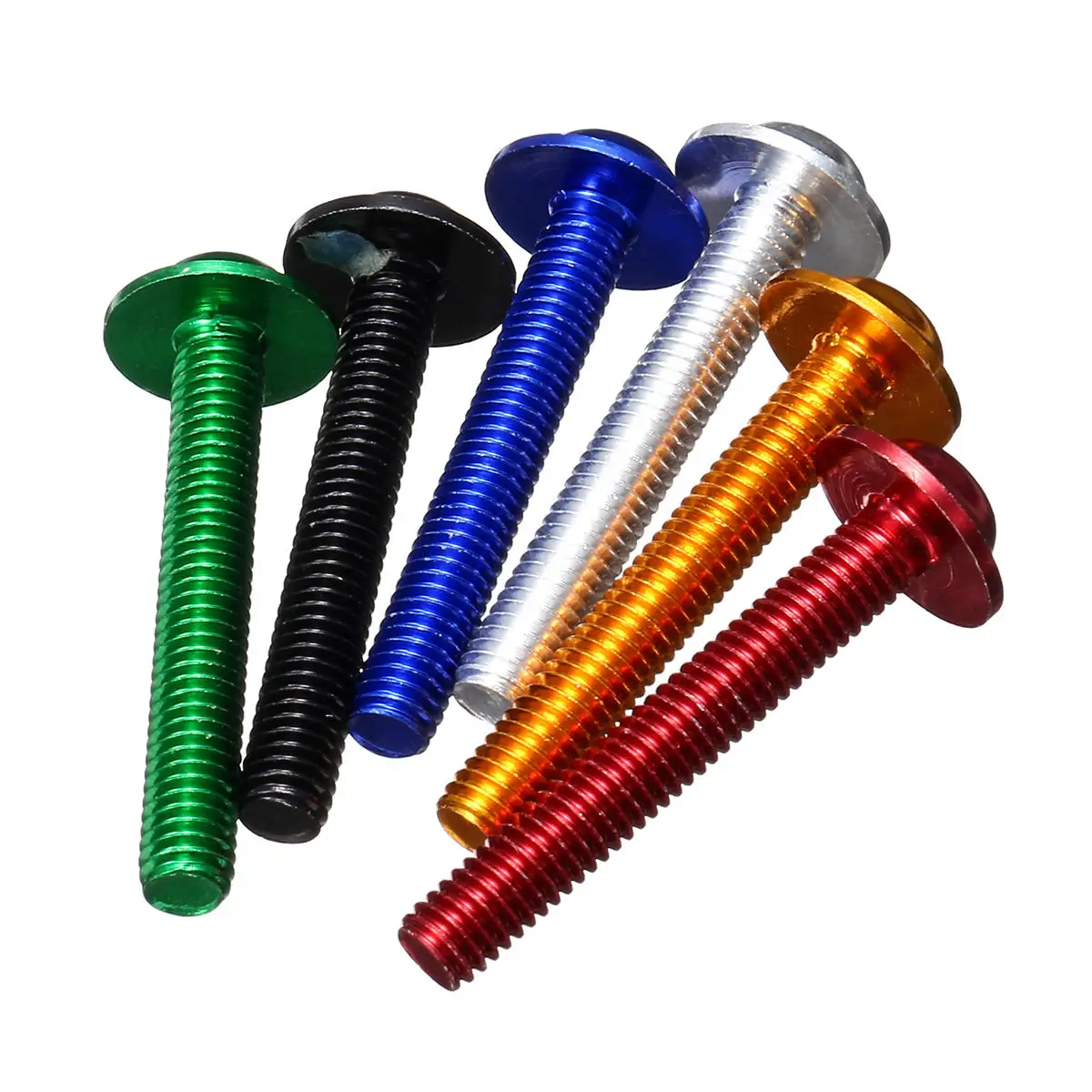 M3M4 M5M6M8 Red Aluminum 7075 DIN912 Socket Head Cap Screws Bolts for bike