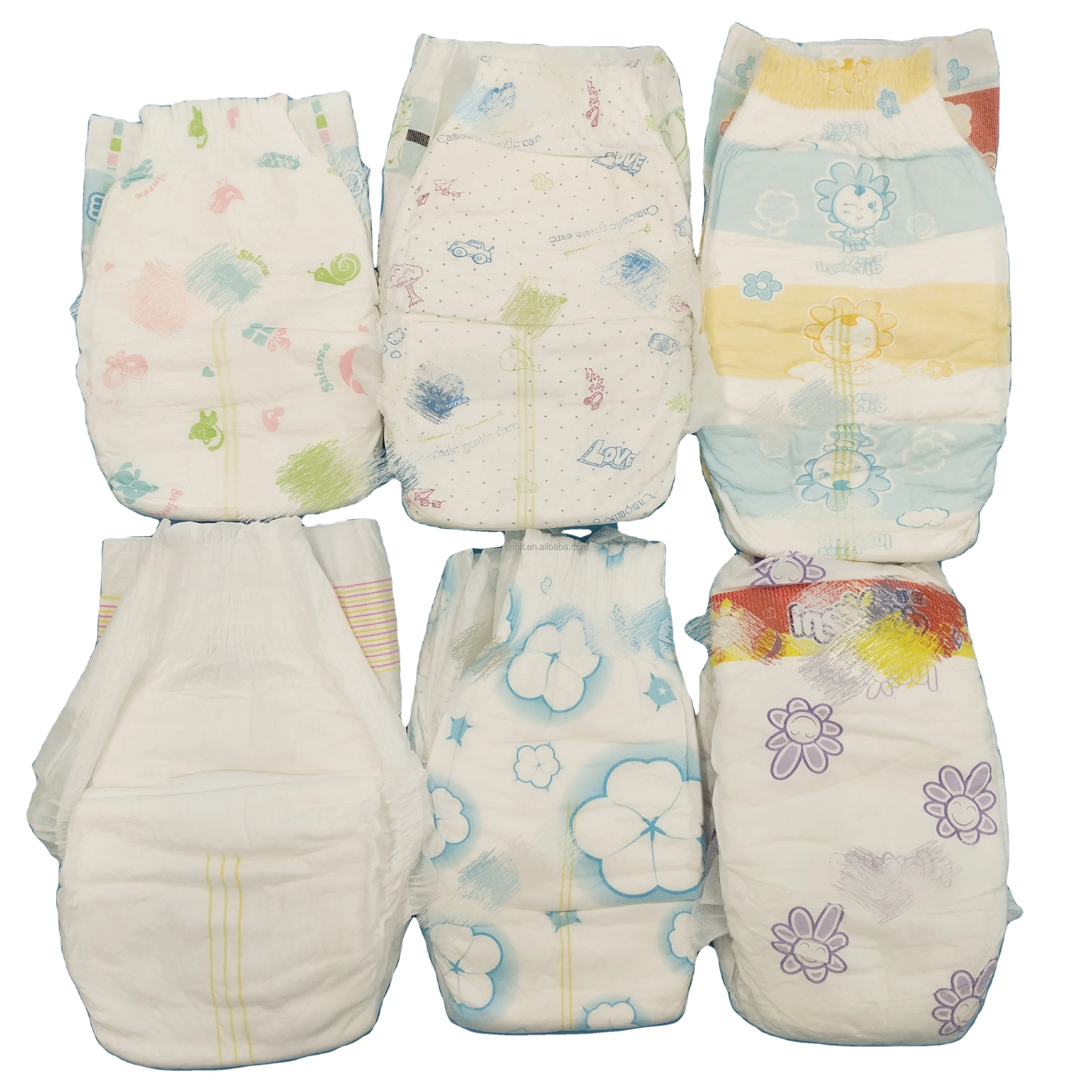 New born grade b  disposable pampering stock baby diapers nappies good quality wholesale diapers in bales