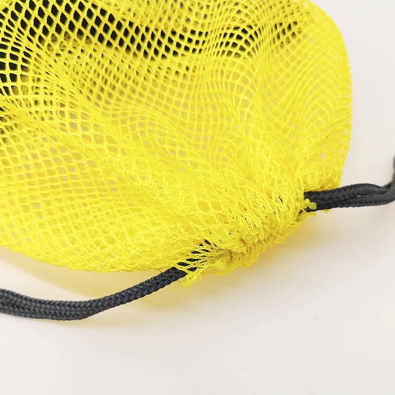 Customized Logo Wholesale Reusable Black Nylon Wire Mesh Shopping Cosmetic Drawstring  Mesh Bag