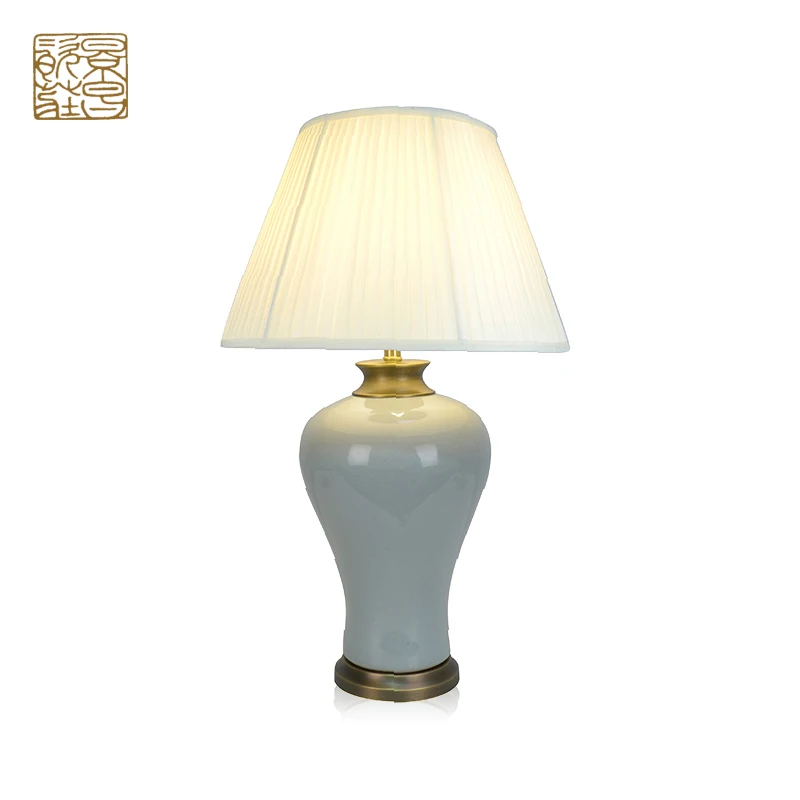 Modem design like blue stones quran table lamp