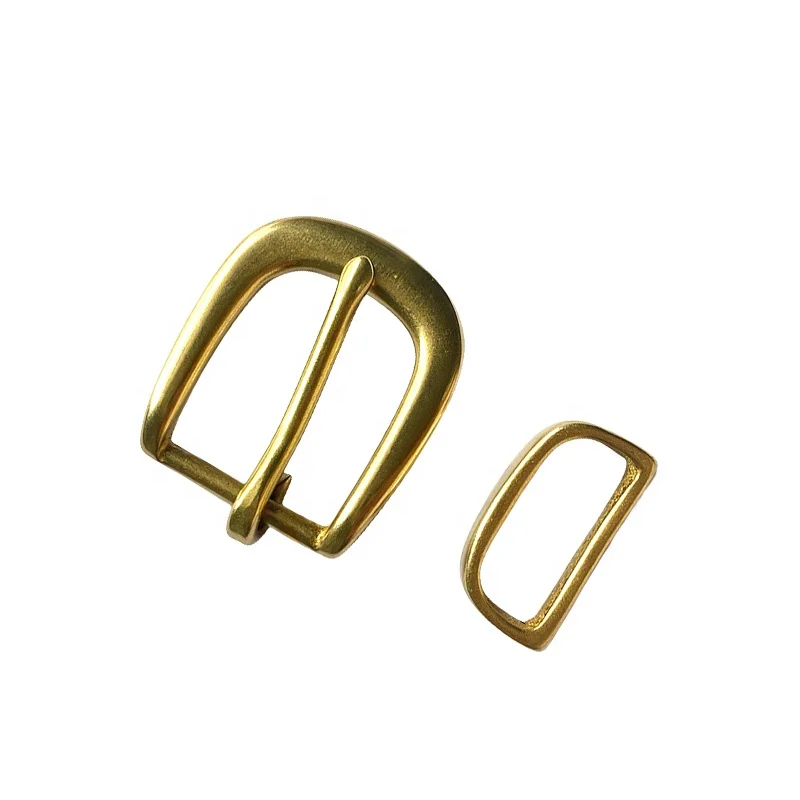 Customized 25-30mm Solid Brass Leather Belt Men Women Copper Needle Buckle Logo Metal Label Pin Style Fashion Accessory Clothing