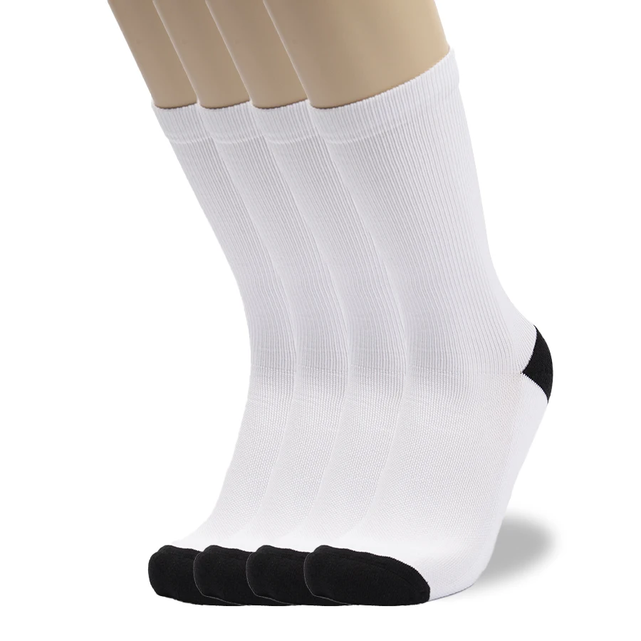 OEM logo custom colorful running men athletic thick compression sports socks for man