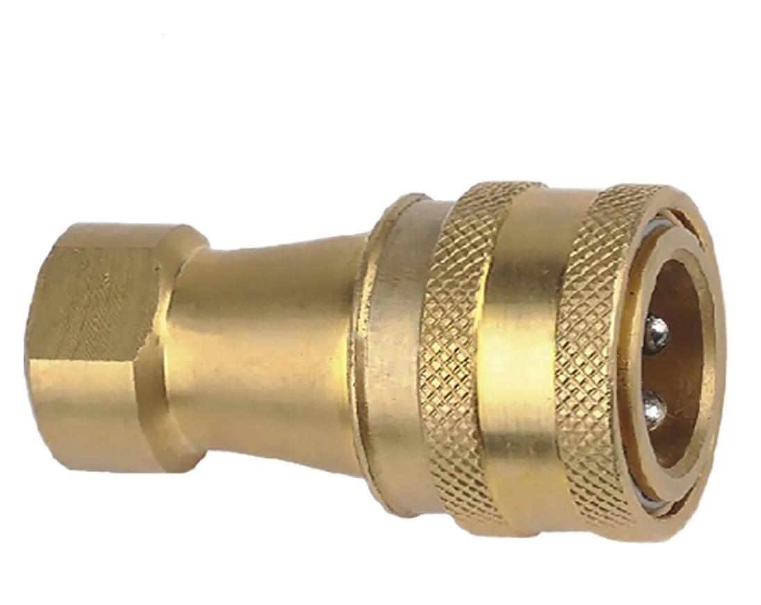 ISO7241-B brass hydraulic coupling  NPT thread coupler
