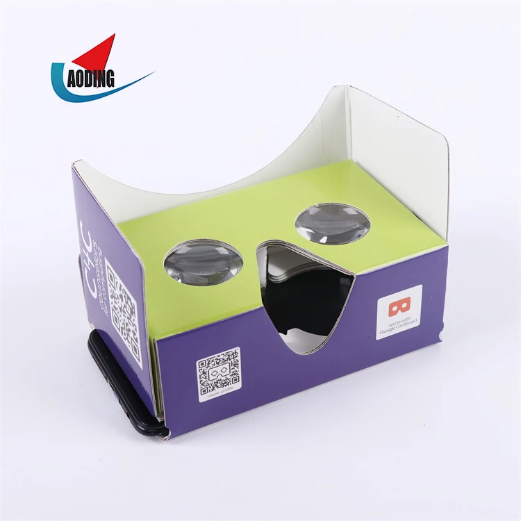 Google cardboard V2 3D Virtual Reality Googles VR Glasses for 3D Videos Movies and Games Compatible with Android and IOS