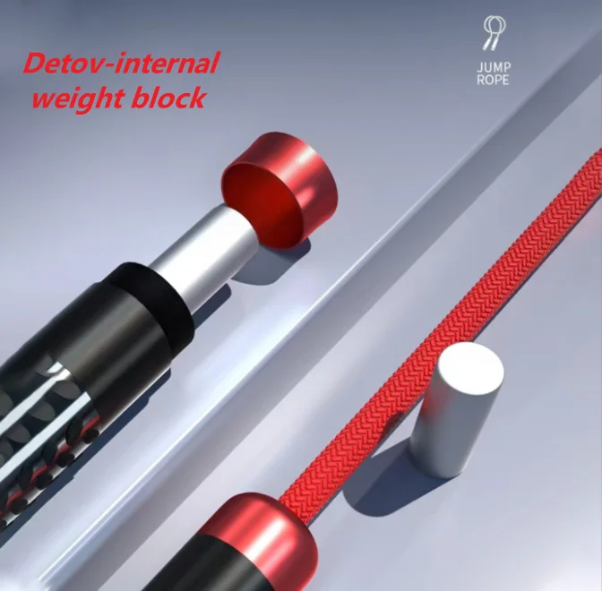 Wireless Weighted Pvc Lock Headhard Beads Cross Rope Jump Rope Skipping Jump White With Swivel Handles