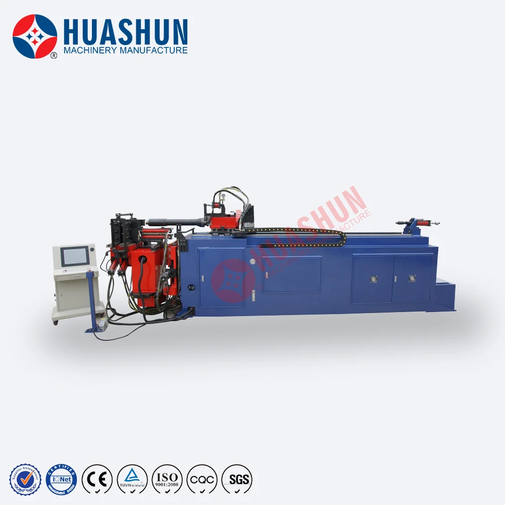 China automatic hydraulic CNC pipe bending machine price for SS stainless steel metal square/round pipe and tube