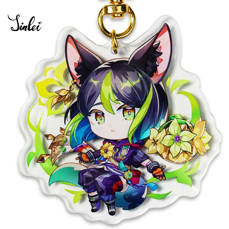 Jinlei пользовательский прозрачный акриловый брелок Печатный аниме дешевый гравированный