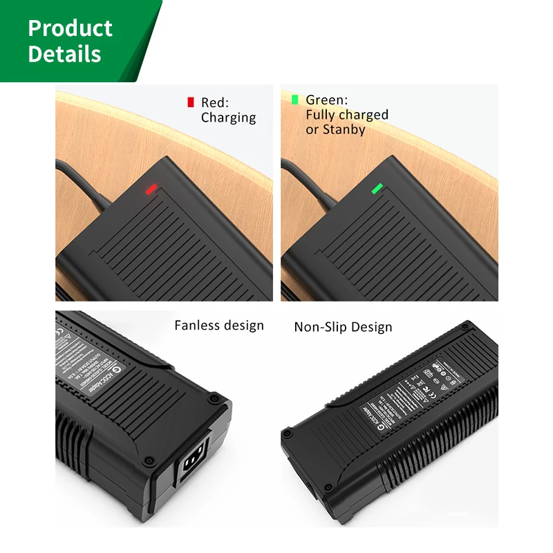 CE KC SAA certified high quality 67.2v 4a Li-ion Battery Charger For 16s 60V E-bike Electronic Scooter