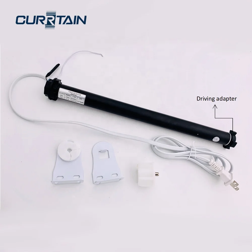 CURRTAIN Wholesale Finished Roller Blind with 38mm Grove Tube Round Shaft End Plug for 25mm Blind Tubular Motor