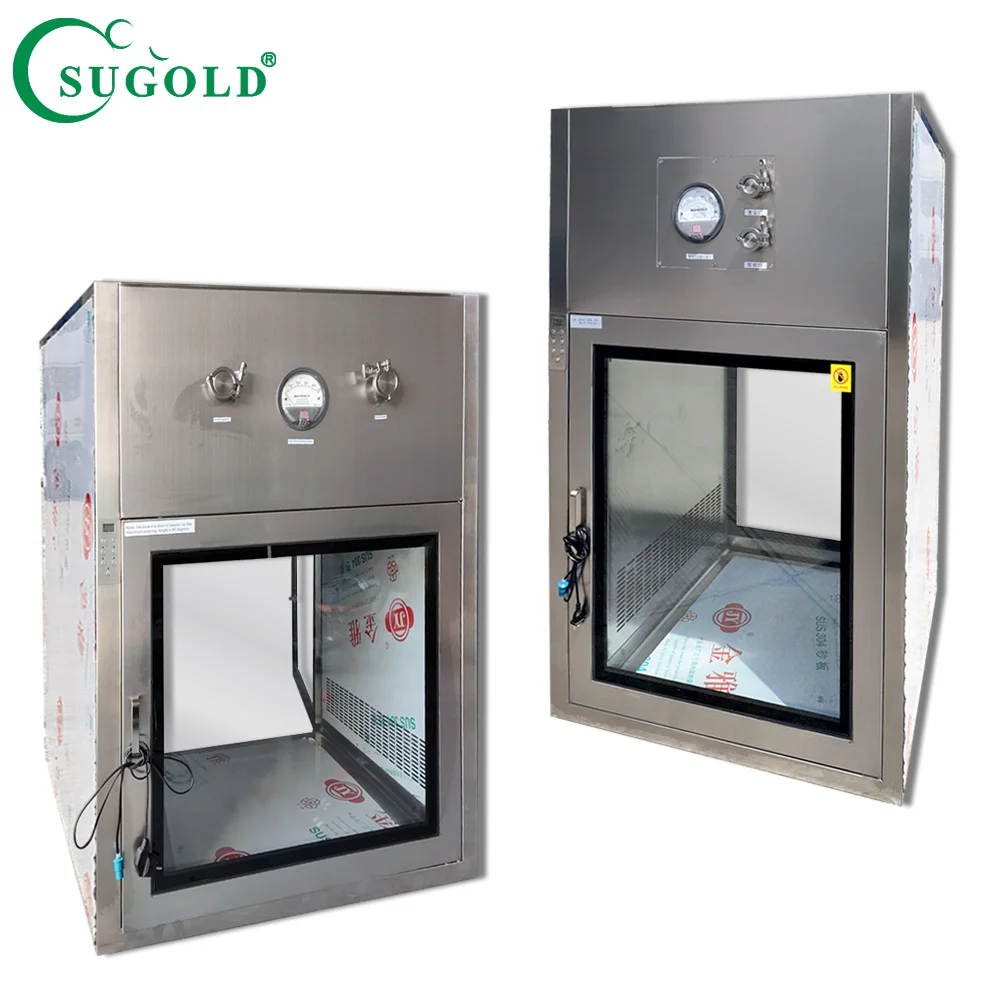 Clean Room Dynamic Pass Box Stainless Steel 304 Transfer Window Air Shower Pass Box