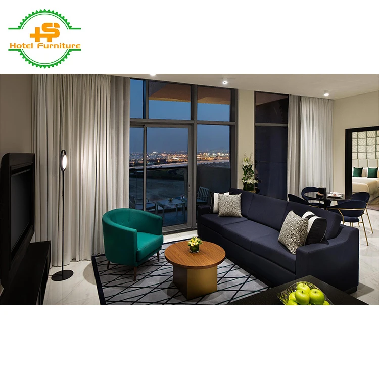 
HS-NS286 New design solid wood hotel furniture fabric sofa sets cum bed 
