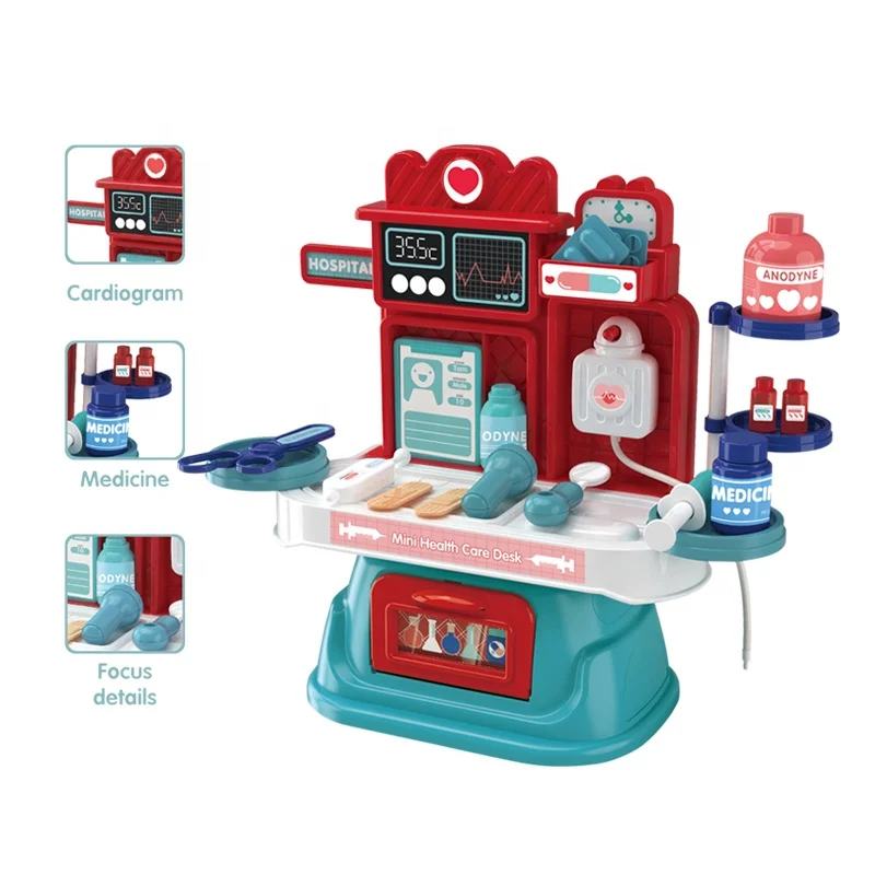 Hot Selling Mini Happy Home Supermarket Toys Kitchen Doctor Girl Makeup Boys Tool Set For Kids
