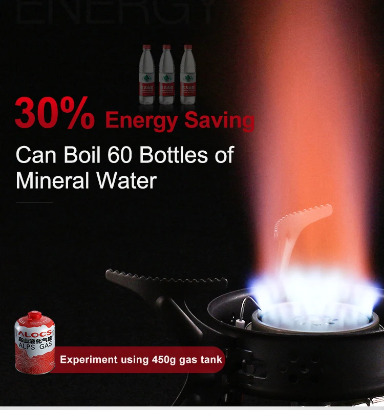 Alocs professional manufacturer Cheap Hiking Backpack Portable Mini Folding Camping Stove Outdoor Butane Propane Gas Stove