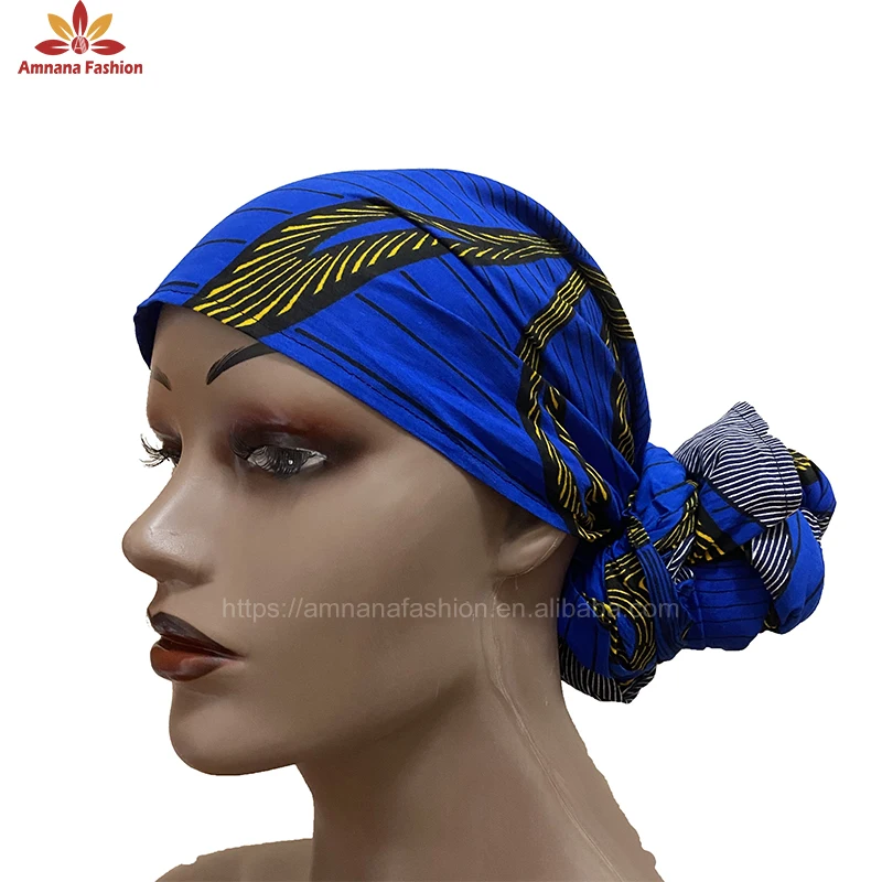 Factory direct supply headwrap african women wax print head wrap The most competitive price